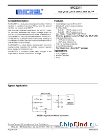 Datasheet MIC2211-MJBML manufacturer Micrel