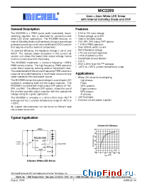 Datasheet MIC2289-34BML manufacturer Micrel