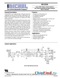 Datasheet MIC2526 производства Micrel