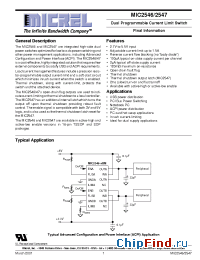 Datasheet MIC2546-1 производства Micrel