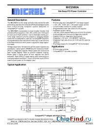 Datasheet MIC2580A-1.6BTS manufacturer Micrel