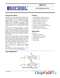 Datasheet MIC2772-T2T3YML manufacturer Micrel