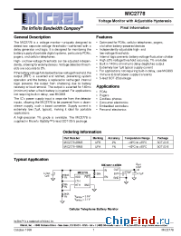 Datasheet MIC2778-1 manufacturer Micrel