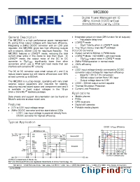 Datasheet MIC2800 manufacturer Micrel