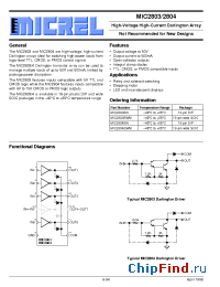 Datasheet MIC2803 manufacturer Micrel