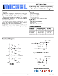 Datasheet MIC2804 manufacturer Micrel