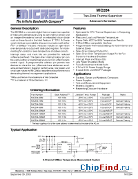 Datasheet MIC284-1BMM manufacturer Micrel