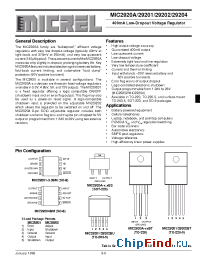 Datasheet MIC29201 manufacturer Micrel