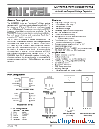 Datasheet MIC2920A-12BS manufacturer Micrel
