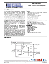 Datasheet MIC2951-0x производства Micrel