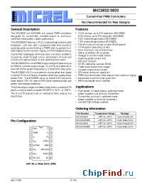 Datasheet MIC3832 manufacturer Micrel