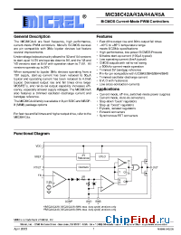 Datasheet MIC38C43AYMM manufacturer Micrel