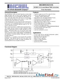 Datasheet MIC38HC42B manufacturer Micrel