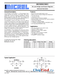 Datasheet MIC39501-2.5BU производства Micrel