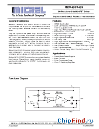 Datasheet MIC4420A manufacturer Micrel