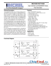 Datasheet MIC4426A manufacturer Micrel