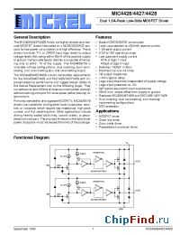 Datasheet MIC4426BM manufacturer Micrel