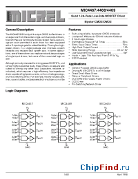 Datasheet MIC4467CWM производства Micrel