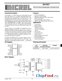 Datasheet MIC4807BN manufacturer Micrel