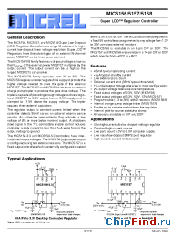 Datasheet MIC5156-3.3BN manufacturer Micrel