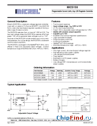 Datasheet MIC5159BM6 manufacturer Micrel