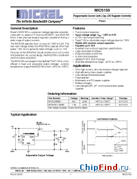 Datasheet MIC5159-x.x manufacturer Micrel