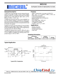 Datasheet MIC5162BMM manufacturer Micrel