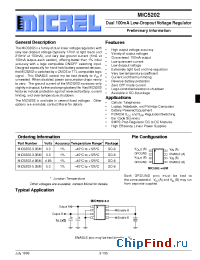 Datasheet MIC5202 manufacturer Micrel