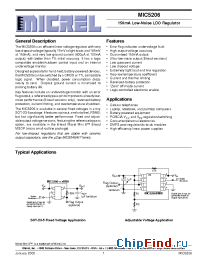 Datasheet MIC5206 manufacturer Micrel