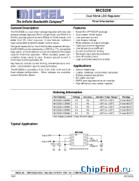 Datasheet MIC5208-3 manufacturer Micrel