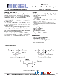 Datasheet MIC5236 manufacturer Micrel