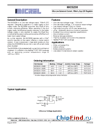 Datasheet MIC5238 manufacturer Micrel