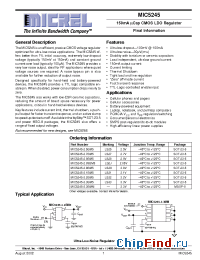 Datasheet MIC5245-2.5 manufacturer Micrel