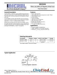 Datasheet MIC5248 manufacturer Micrel