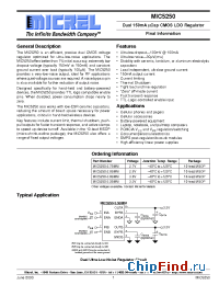 Datasheet MIC5250-x.xBMM manufacturer Micrel