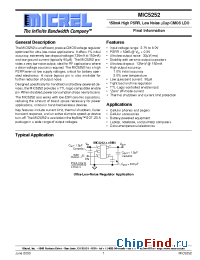 Datasheet MIC5252-x.xBM5 manufacturer Micrel