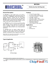 Datasheet MIC5264-3.0 manufacturer Micrel