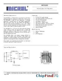 Datasheet MIC5265 manufacturer Micrel