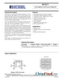 Datasheet MIC5271 manufacturer Micrel