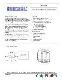 Datasheet MIC5306 manufacturer Micrel