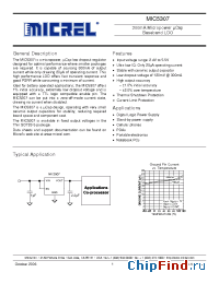 Datasheet MIC5307 manufacturer Micrel