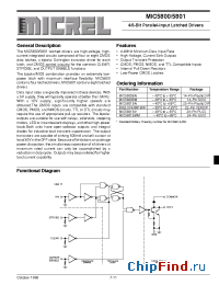 Datasheet MIC5800 manufacturer Micrel