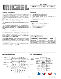 Datasheet MIC5891 manufacturer Micrel