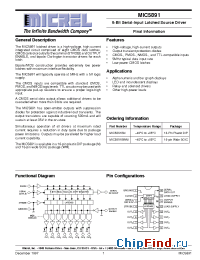 Datasheet MIC5891A manufacturer Micrel