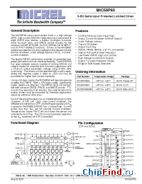 Datasheet MIC58P60 manufacturer Micrel