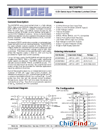 Datasheet MIC59P60 manufacturer Micrel