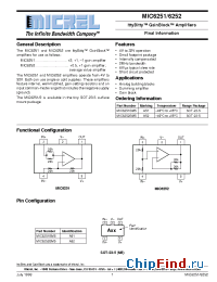 Datasheet MIC6252 manufacturer Micrel