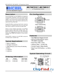 Datasheet MIC706PM manufacturer Micrel