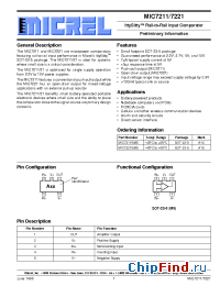 Datasheet MIC7211 manufacturer Micrel