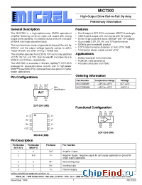 Datasheet MIC7300BM5 manufacturer Micrel